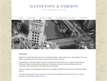 Tablet Screenshot of mattensongordon.com